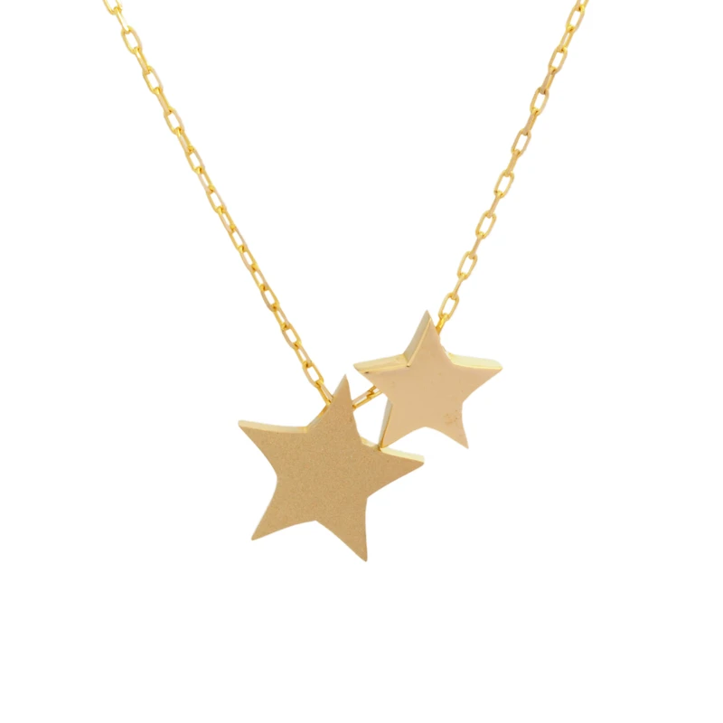 گردنبند طلا 18 عیار زنانه طلای مستجابی مدل ستاره T1930 کد 2573149