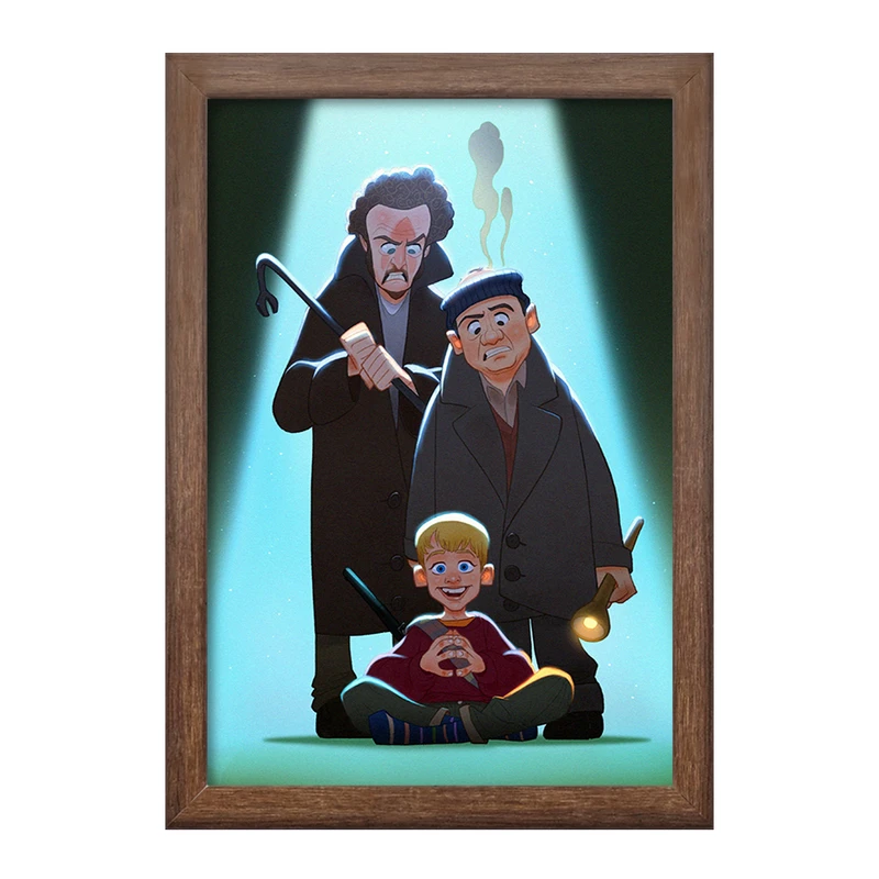 تابلو خندالو طرح تنها در خانه کد F7402