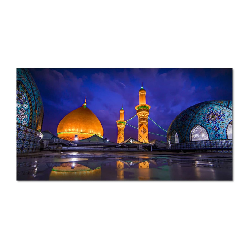 پرچم مدل مخملی گنبد حضرت اباالفضل العباس (ع) کد 5000148-14070
