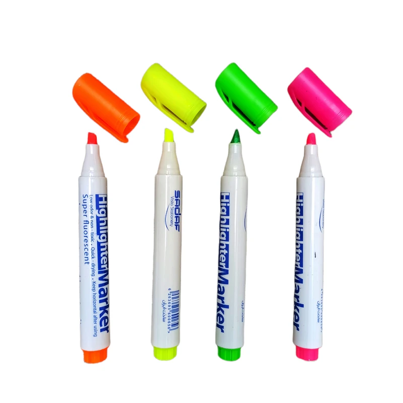 ماژیک علامت گذار صدف کد S 002 بسته 4 عددی