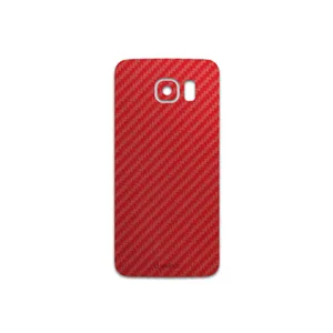 MAHOOT Red-Fiber Cover Sticker for Samsung Galaxy S6