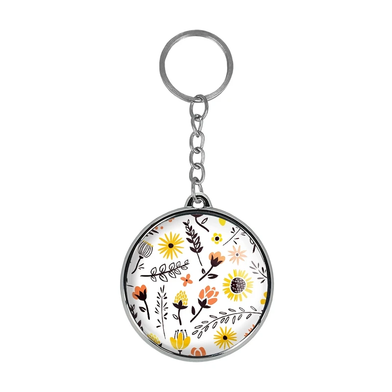 جاکلیدی خندالو طرح گل گلی مدل دوطرفه کد 2907529076