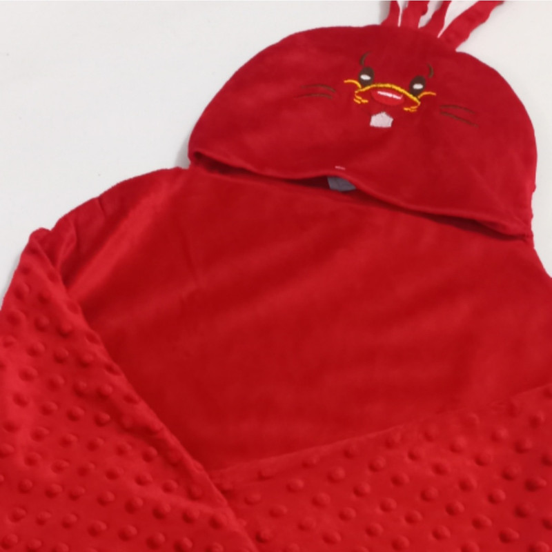 پتو نوزادی مدل خرگوشی کد 02 ابعاد 83×76 سانتی متر