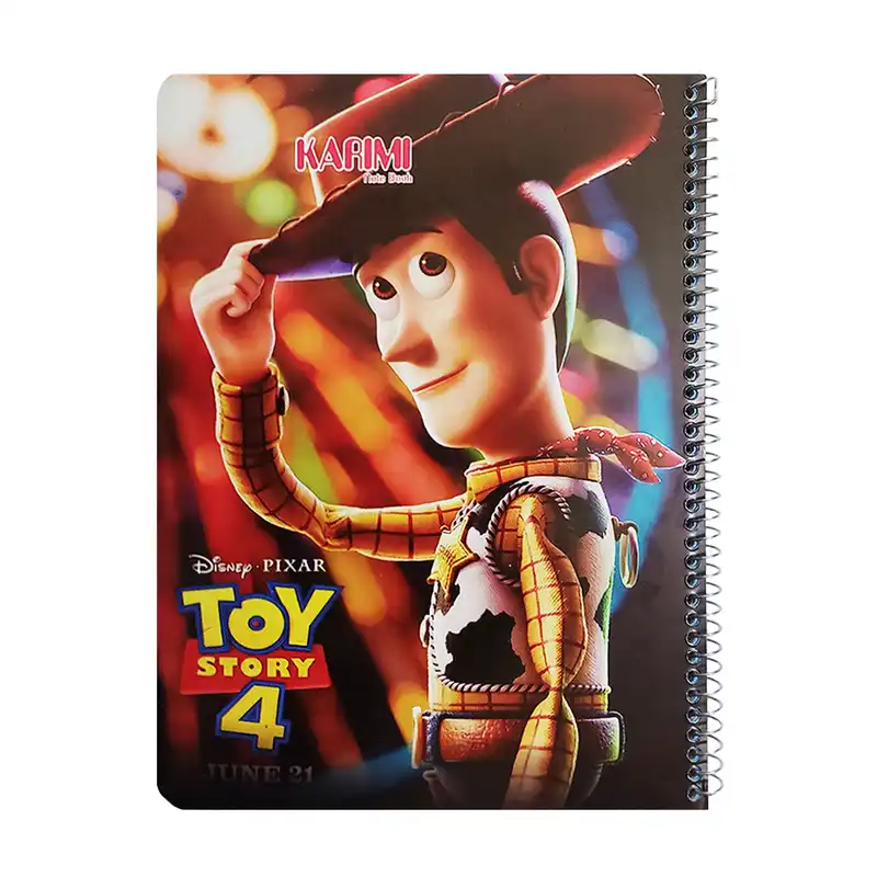 دفتر مشق 50 برگ کریمی طرح اسباب بازی ها مدل حاشیه دار کد 140184