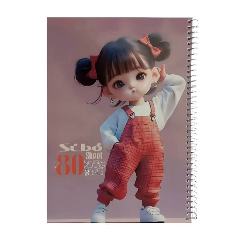 دفتر مشق 80 برگ سیبو مدل دختر خوش تیپ کد 105168