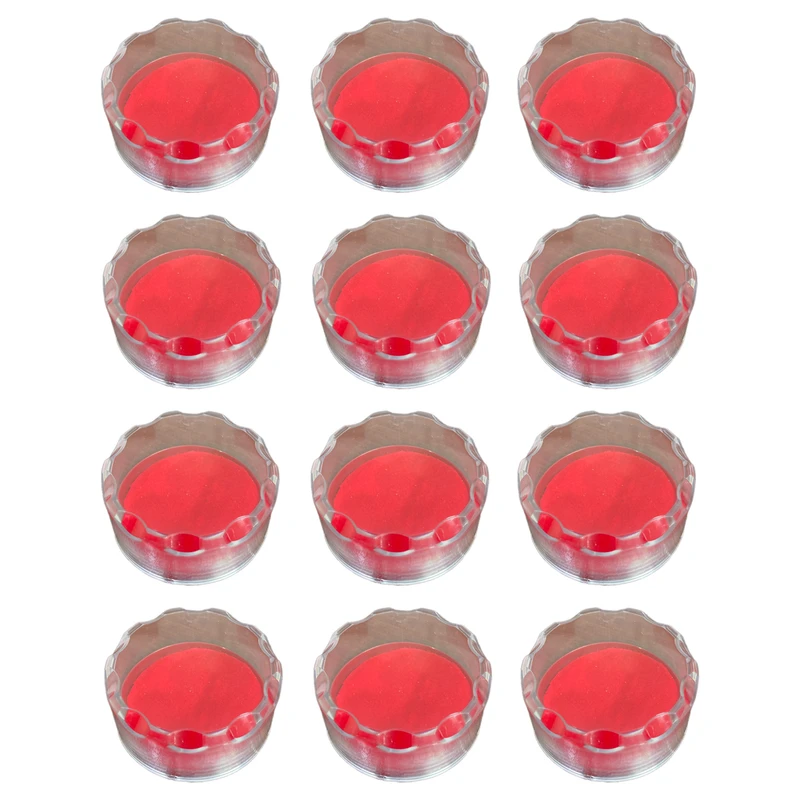 جعبه جواهرات مدل کریستال گرد کد ZBWVL01 بسته 12 عددی