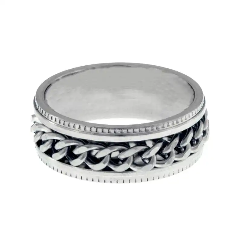 انگشتر مردانه برانت مدل زنجیر