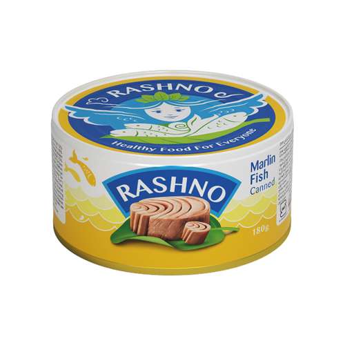 کنسرو تن ماهی مارلین در روغن گیاهی راشنو - 180 گرم