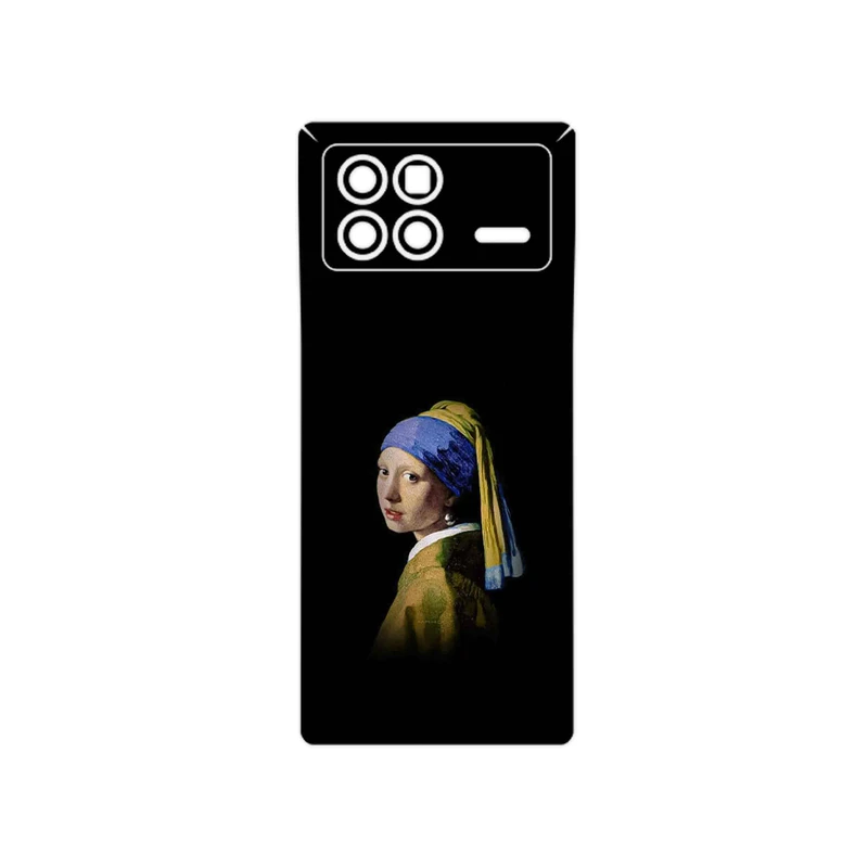 برچسب پوششی ماهوت مدل Girl with a Pearl Earring of Vermeer مناسب برای گوشی موبایل شیائومی Mix Fold 3