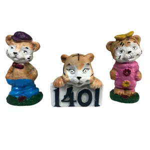 مجسمه دنیا دکوری سرمد مدل ببر کد 1401 مجموعه 3 عددی