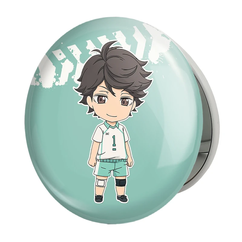 آینه جیبی خندالو طرح اویکاوا تورو انیمه آبشار سرنوشت هایکیو کاگیاما مدل تاشو کد 11190 