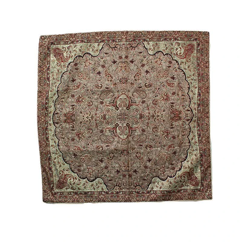 رومیزی ترمه نگین خاتم طرح شاه عباسی یزد کد ya90242105