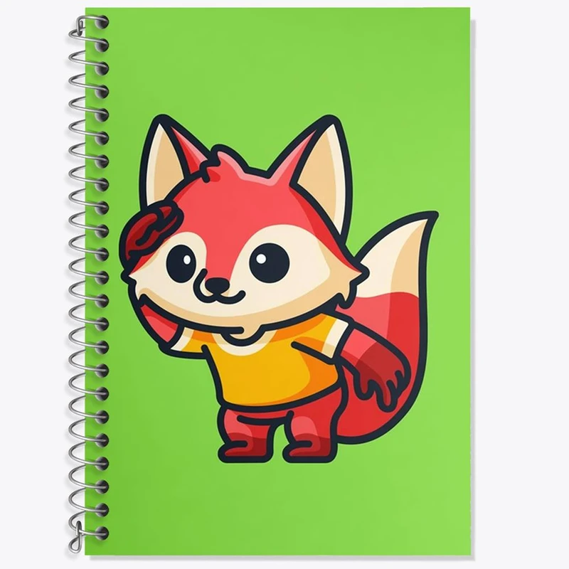 دفتر لغت 50 برگ خندالو مدل روباه کد 28376