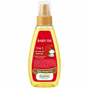 روغن ماساژ کودک بی می مدل 3in1 حجم ۱۶۸ میلی لیتر حاوی روغن زیتون 