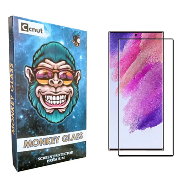 محافظ صفحه نمایش شیشه ای کوکونات مدل mnk FLGL مناسب برای گوشی موبایل سامسونگ Galaxy S22 Ultra