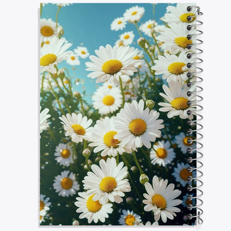 دفتر ژورنال نویسی 50 برگ خندالو مدل نقطه ای طرح گل کد F1444