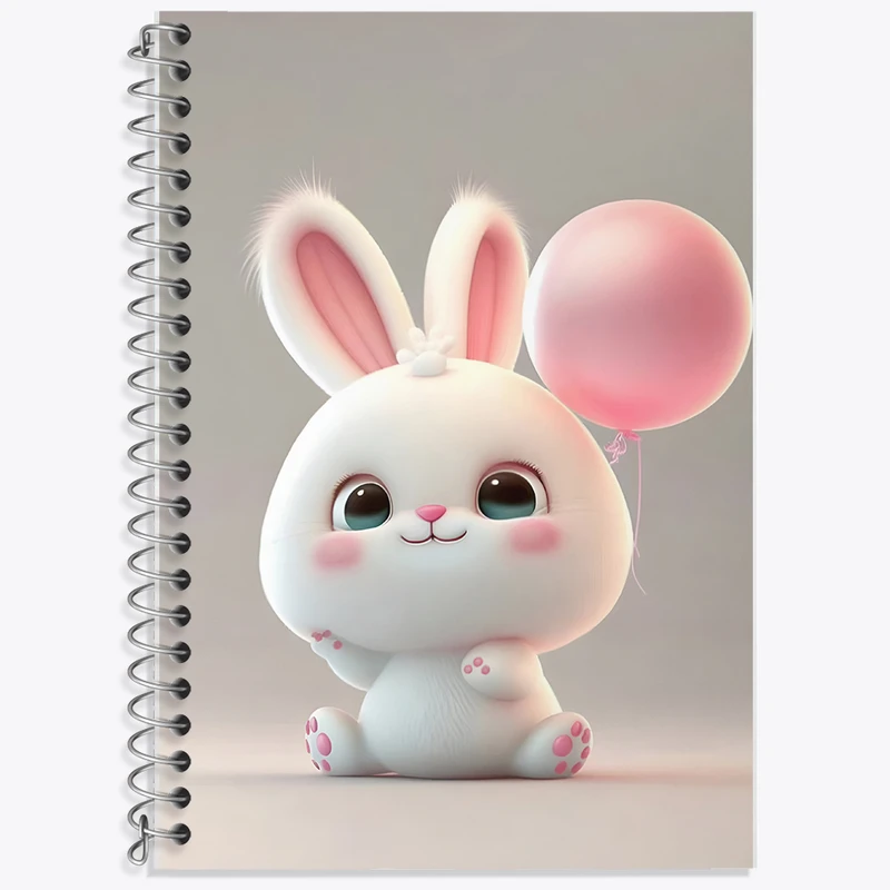 دفتر نت موسیقی 50 برگ خندالو طرح خرگوش بامزه کد F5773