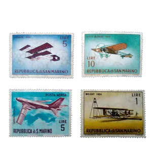 تمبر یادگاری مدل هواپیما کد aa-415 مجموعه 4 عددی