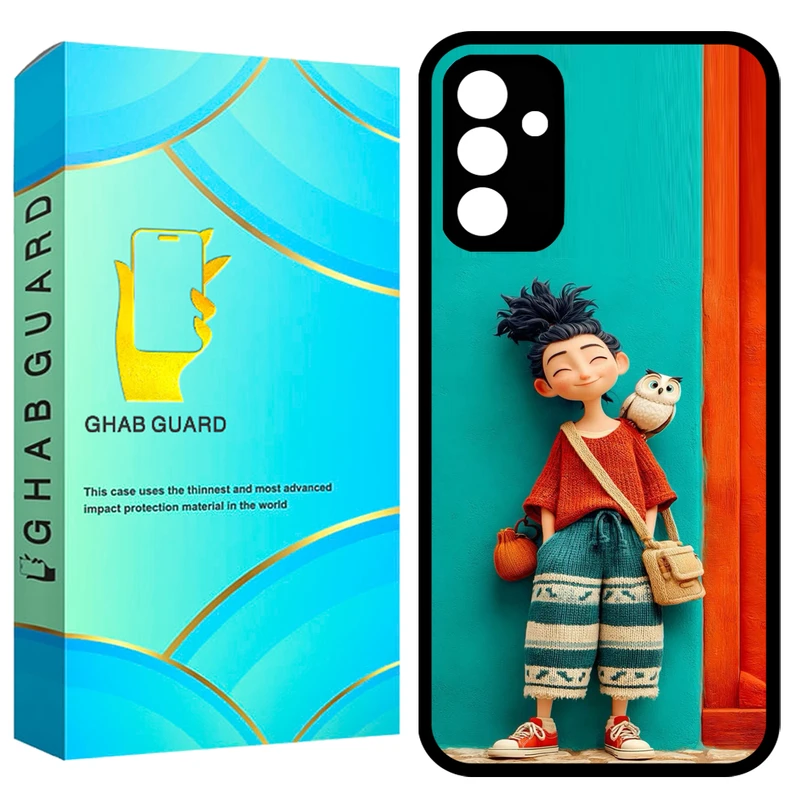 کاور قاب گارد طرح دختر و جغد مدل GCHPA34 مناسب برای گوشی موبایل سامسونگ Galaxy A34 5G   