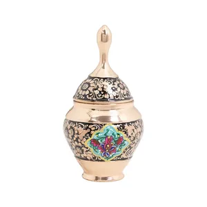 قندان مسی مدل الماس تراش و پرداز کد es96056200