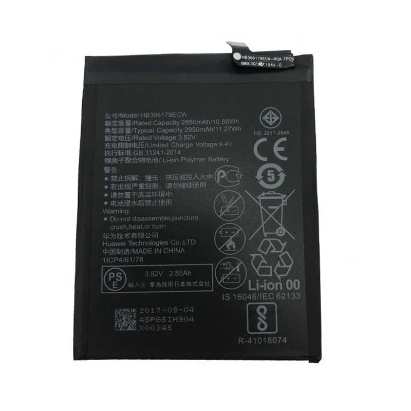 باتری موبایل هوآوی مدل HB336179ECW با ظرفیت 2950mAh مناسب برای گوشی موبایل هوآوی NOVA 2 