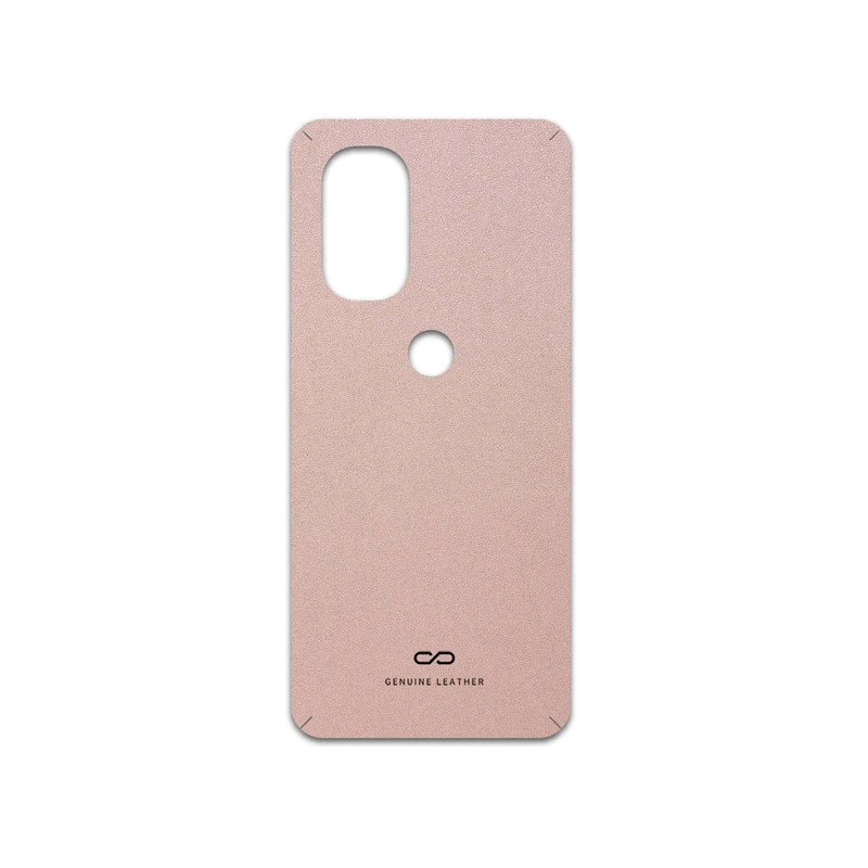 برچسب پوششی ماهوت مدل Rose-Gold-Leather مناسب برای گوشی موبایل موتورولا Moto G51 5G