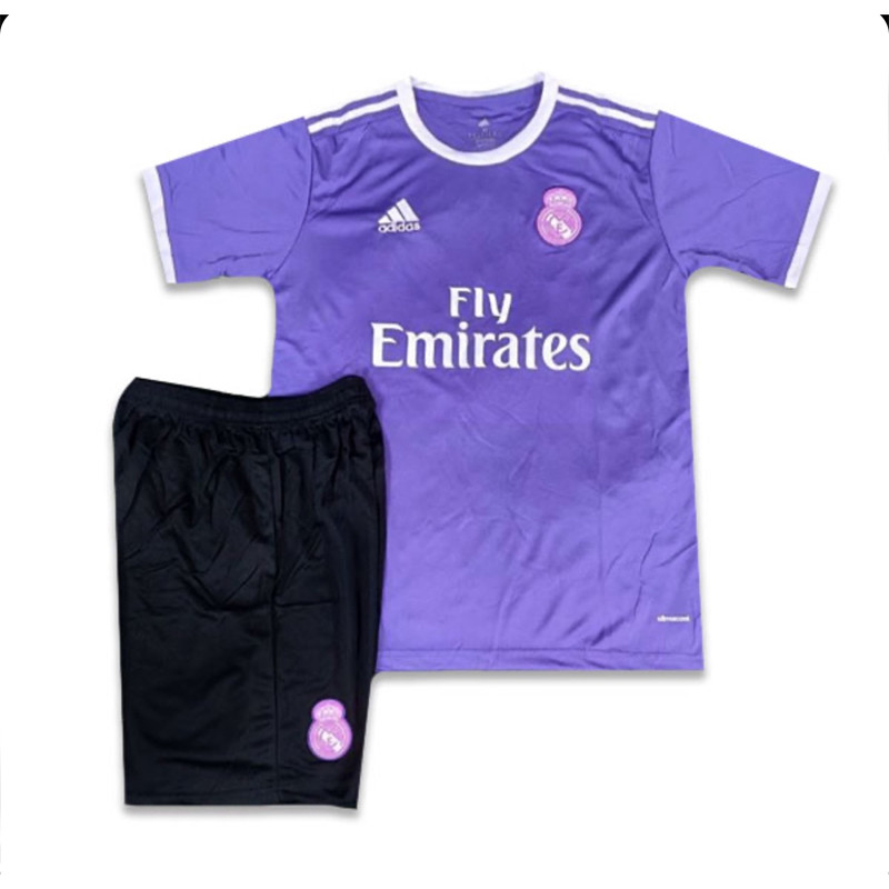 ست تی شرت و شلوارک ورزشی مردانه مدل رئال مادرید کد Away 2017