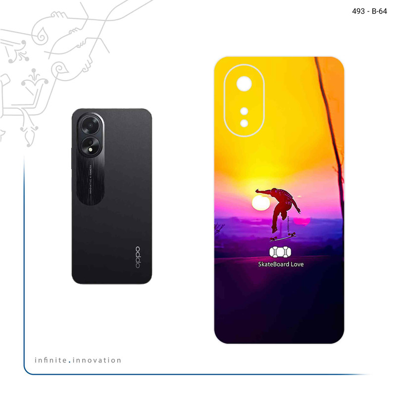 برچسب پوششی ماهوت مدل Skateboard مناسب برای گوشی موبایل اپو A38