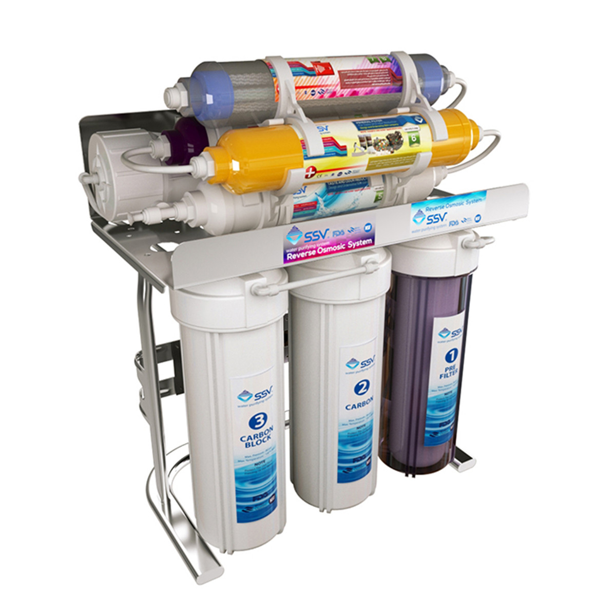 دستگاه تصفیه آب اس اس وی مدل SuperClear 2W X800 به همراه شیر تصفیه آب