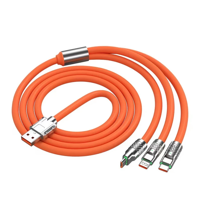 کابل تبدیل USB به لایتنینگ / USB-C / MicroUSB مدل YS-13 طول 1 متر