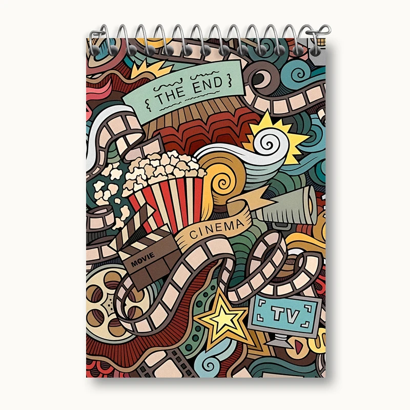 دفتر یادداشت 50 برگ خندالو طرح پترن فیلم کد N2689