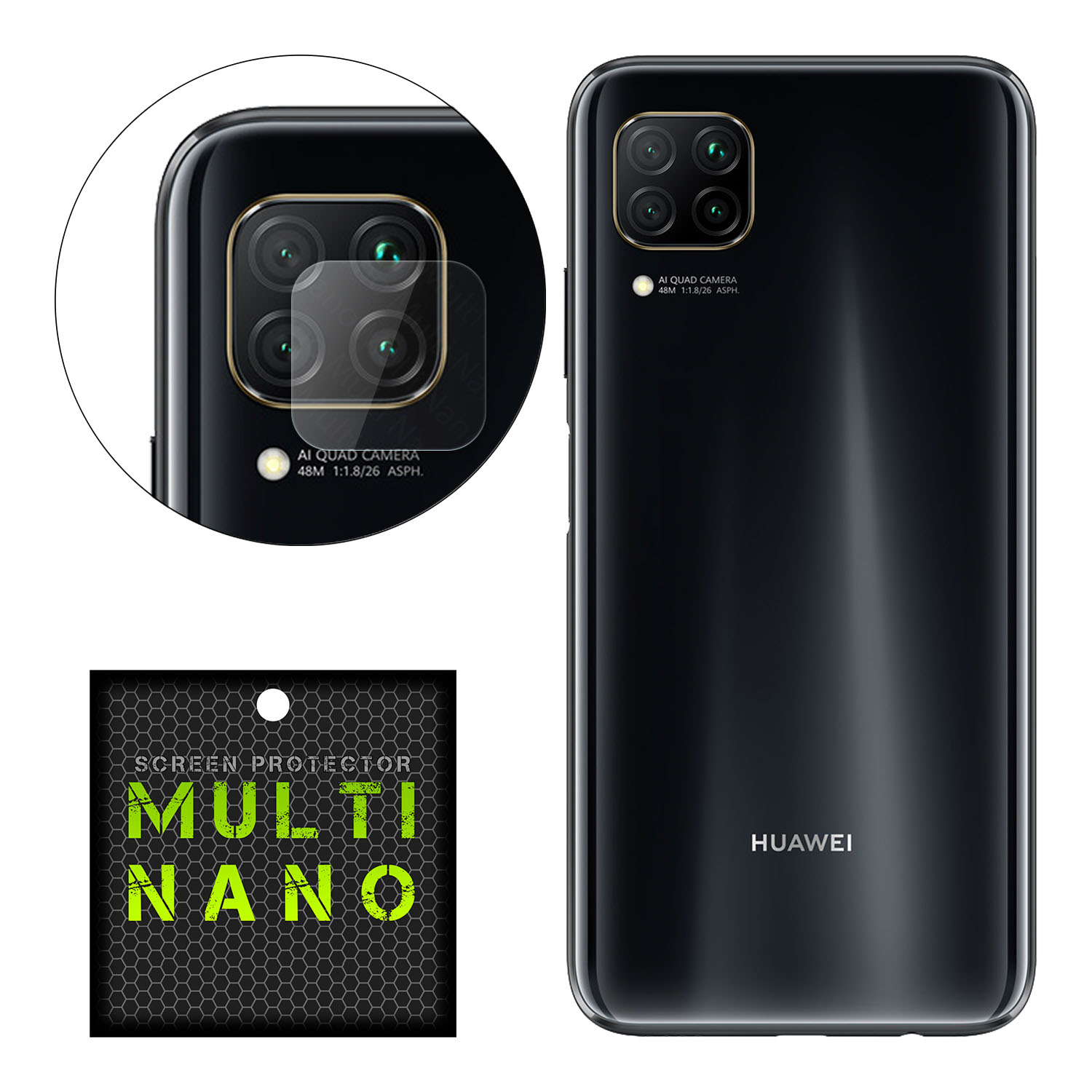 محافظ لنز دوربین مولتی نانو مدل Pro مناسب برای گوشی موبایل هوآوی Nova 7i