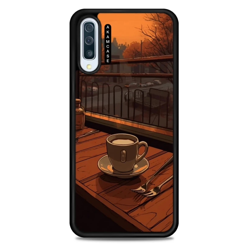 کاور آکام مدل AMC-WSGA50-COFFEE-11 مناسب برای گوشی موبایل سامسونگ Galaxy A50