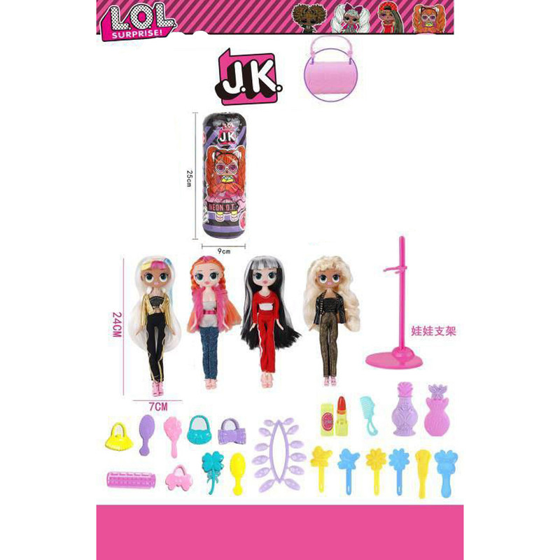 اسباب بازی شانسی مدل ال او ال سوپرایز سری J.K طرح Neon Q.T کد 9906