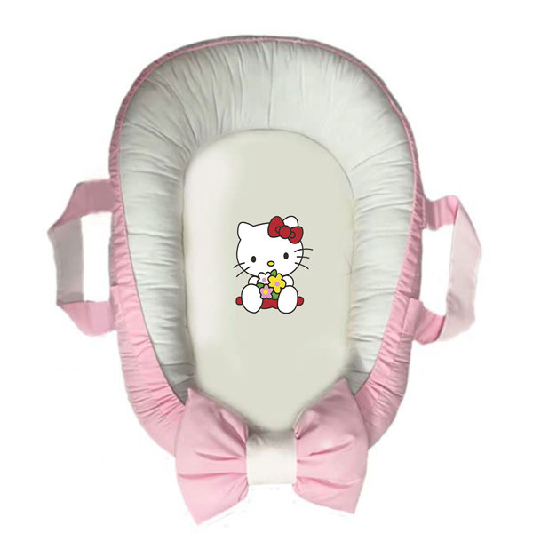 سرویس خواب سه تکه نوزاد ناریکو مدل گارد محافظ دار طرح کیتی کد 0270