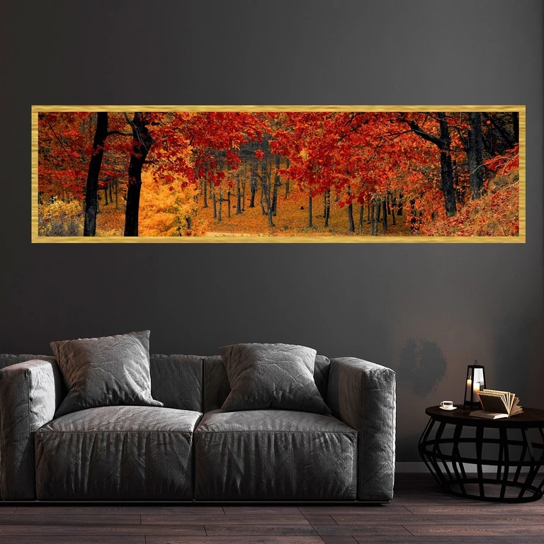 تابلو بکلیت طرح طبیعت منظره پاییزی مدل T-7532