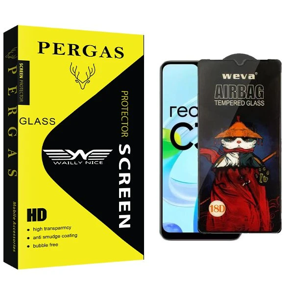 محافظ صفحه نمایش وایلی نایس مدل Pergas Airbag مناسب برای گوشی موبایل ریلمی C30