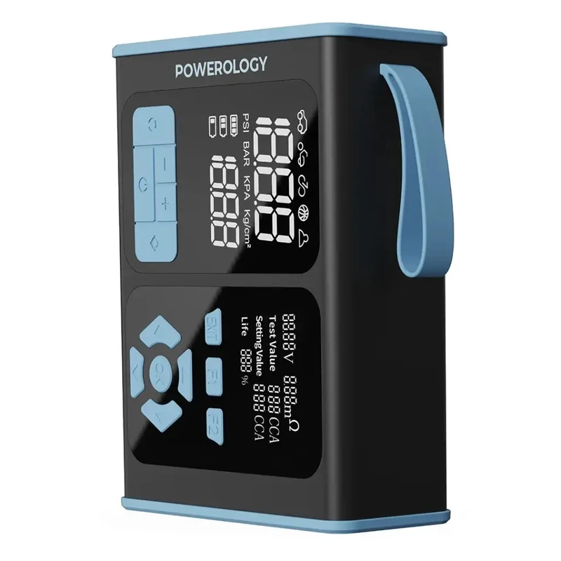 دیاگ و جامپ استارتر و کمپرسور چندکاره پاورولوژی مدل ALL IN ONE OBD II PPBCHA95BKBU 