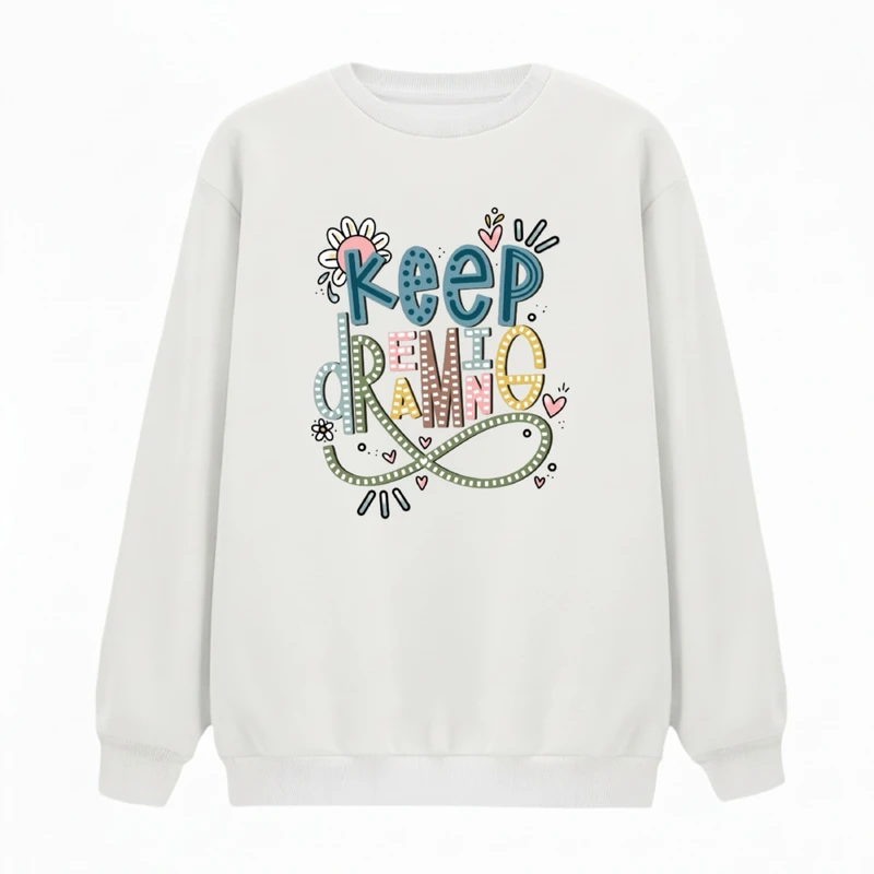 سویشرت زنانه مدل ادامه رویا 