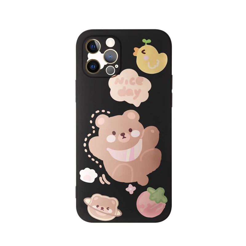 کاور طرح خرس بامزه کد f4242 مناسب برای گوشی موبایل اپل iphone 12 Pro Max
