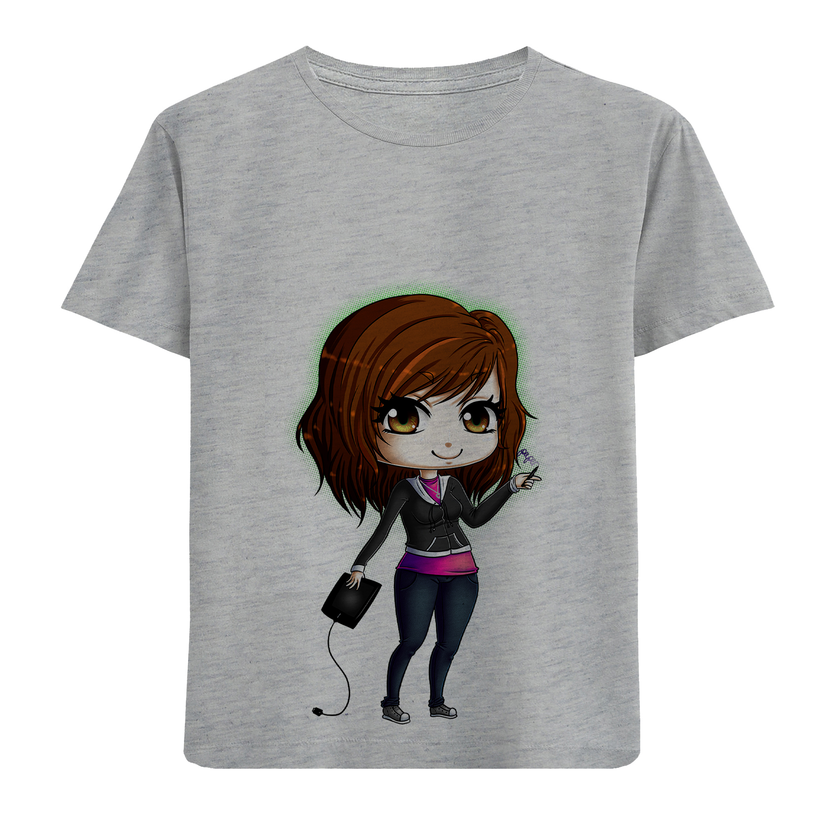 تی شرت آستین کوتاه دخترانه مدل دختر D305