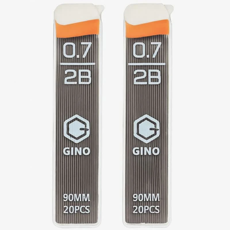 نوک مداد نوکی 0.7 میلی متری جینو مدل 90mm-2B -0.7 بسته دو عددی