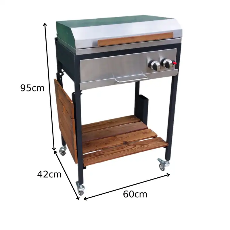 باربیکیو اصلان مدل E60 درب تخت