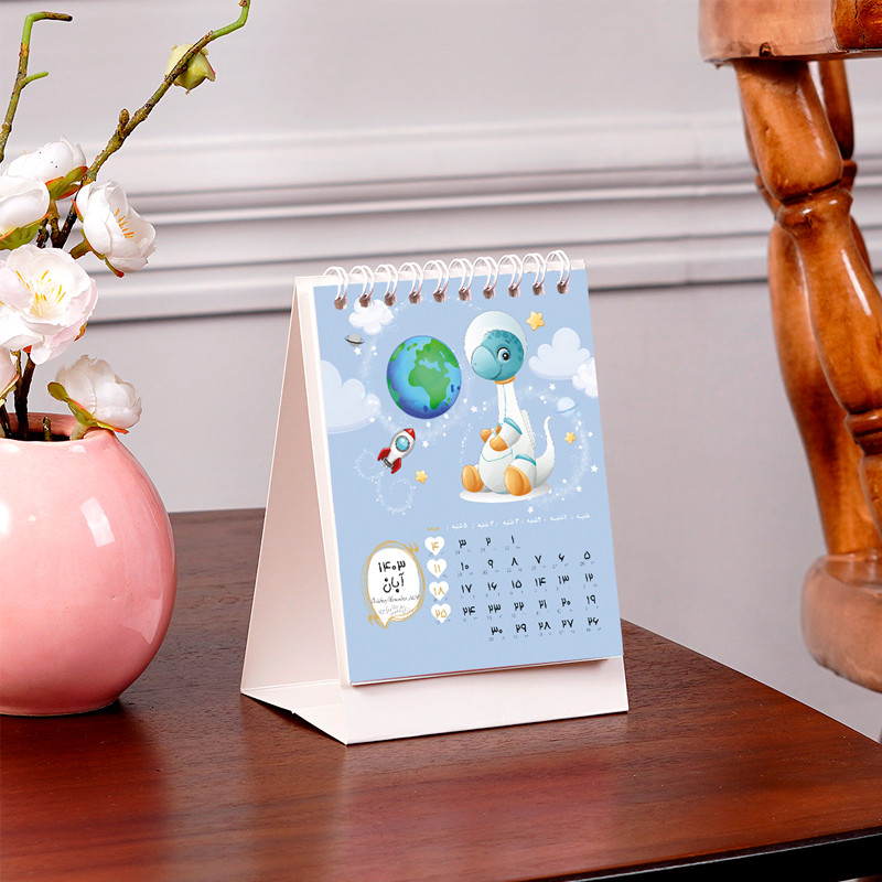 تقویم رومیزی سال 1403 طرح دایناسور فانتزی مدل خلبان تقویم رومیزی سال 1403 طرح دایناسور فانتزی مدل خلبان