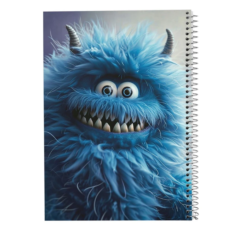 دفتر ژورنال نویسی 50 برگ مدوپد مدل نقطه ای طرح هیولای فانتزی کد DF16750