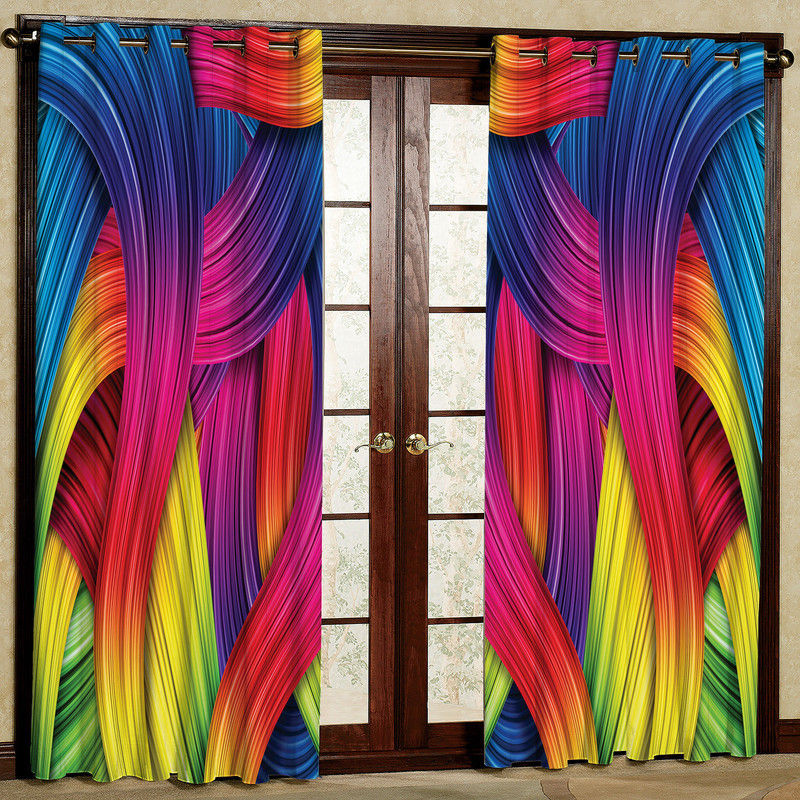  پرده مدل طرح دار رنگی مخمل پانچی کد 2188 سایز 140x280 سانتی متر