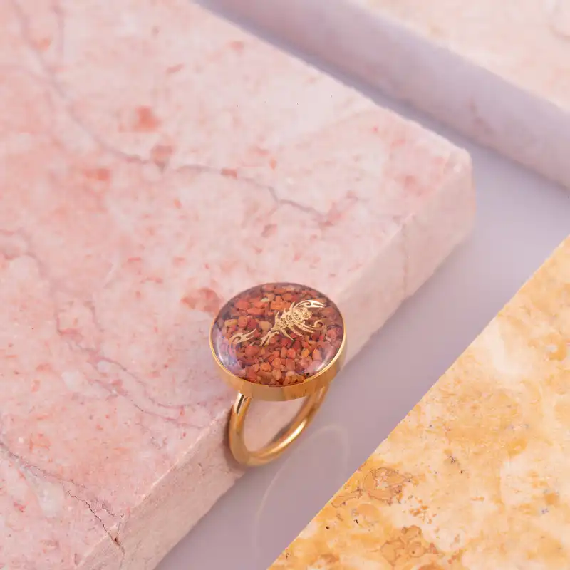 انگشتر زنانه زرسام مدل ماه آبان کد 10006962