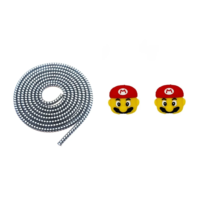 محافظ کابل شارژ و هندزفری مدل MARIO200 بسته سه عددی 