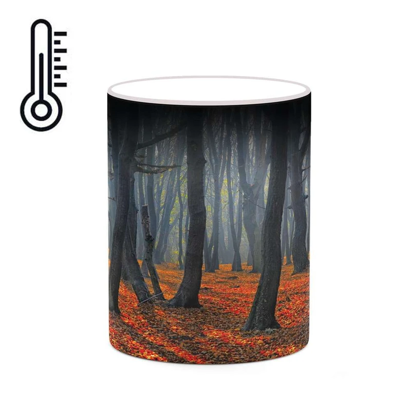 ماگ حرارتی کاکتی مدل منظره پاییزی کد mgh18528