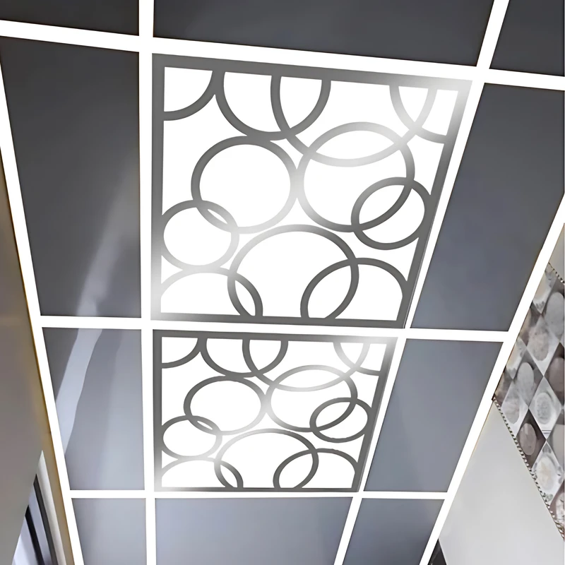 تایل سقفی آسمان مجازی فکرفردا مدل T14 سایز 59.5x59.5 سانتی متر بسته 4 عددی